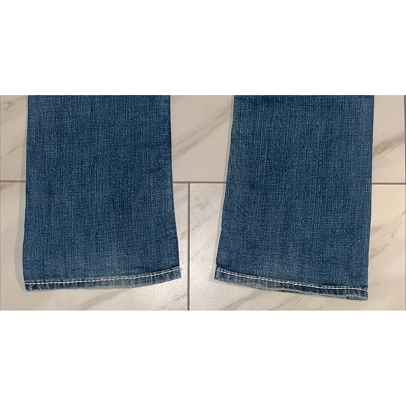 Big Star Liv Slim Bootcut Jeans Women's 27R Whiskered Vintage Denim Blue - Picture 5 of 16